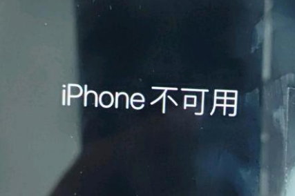 兴隆华侨农场苹果服务网点分享锁屏界面显示“iPhone 不可用”如何解决 