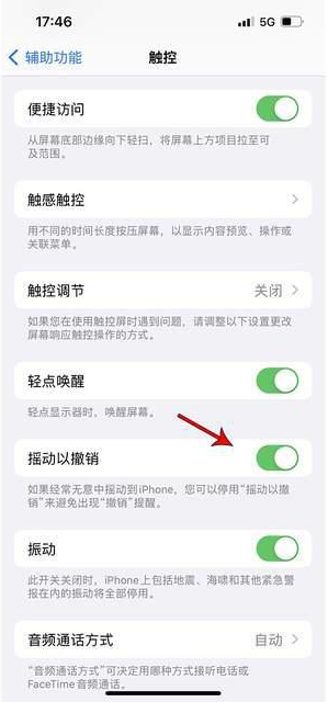 兴隆华侨农场苹果手机维修分享iPhone手机如何设置摇一摇删除文字 